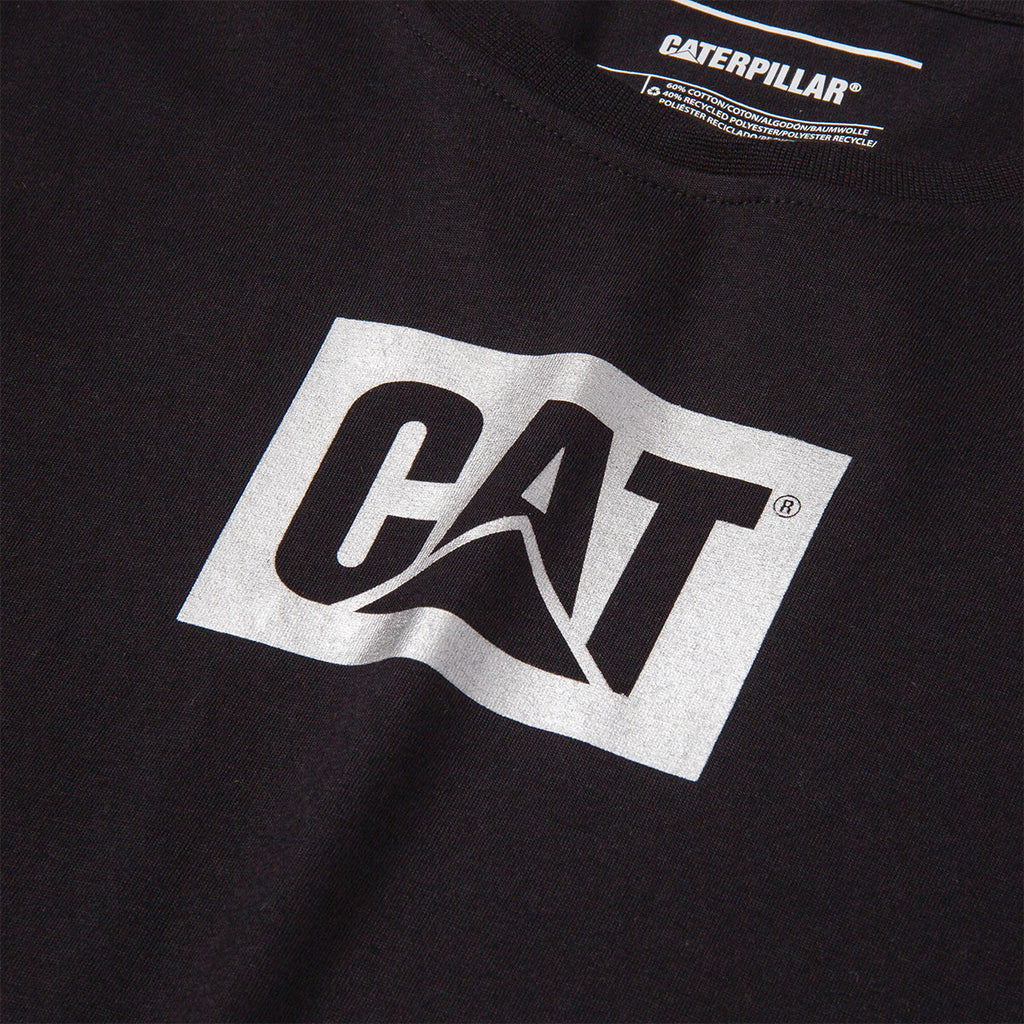 Camiseta Metal Box para mujer color negro