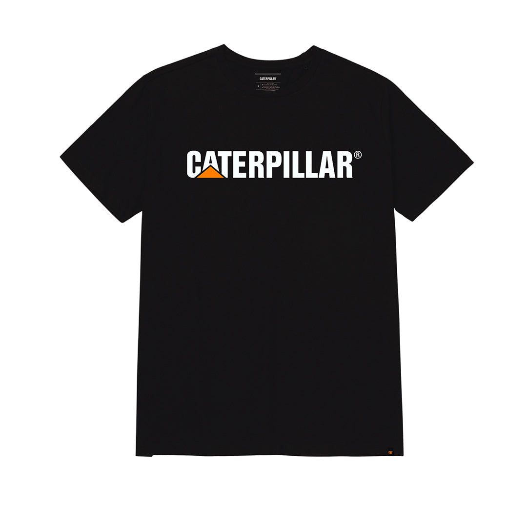Camiseta Caterpillar Logo para hombre color negro