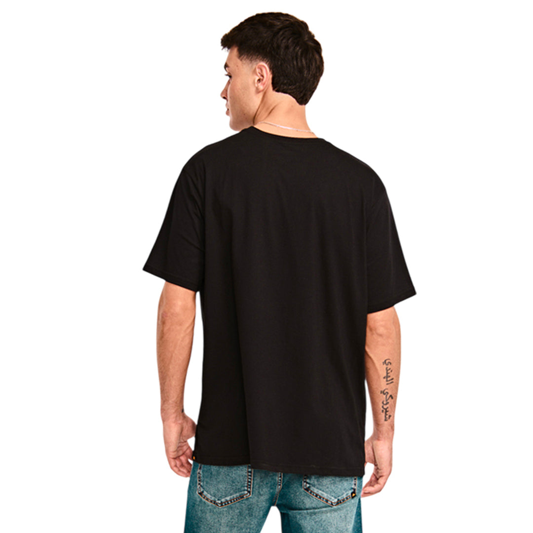 Camiseta Caterpillar Logo para hombre color negro