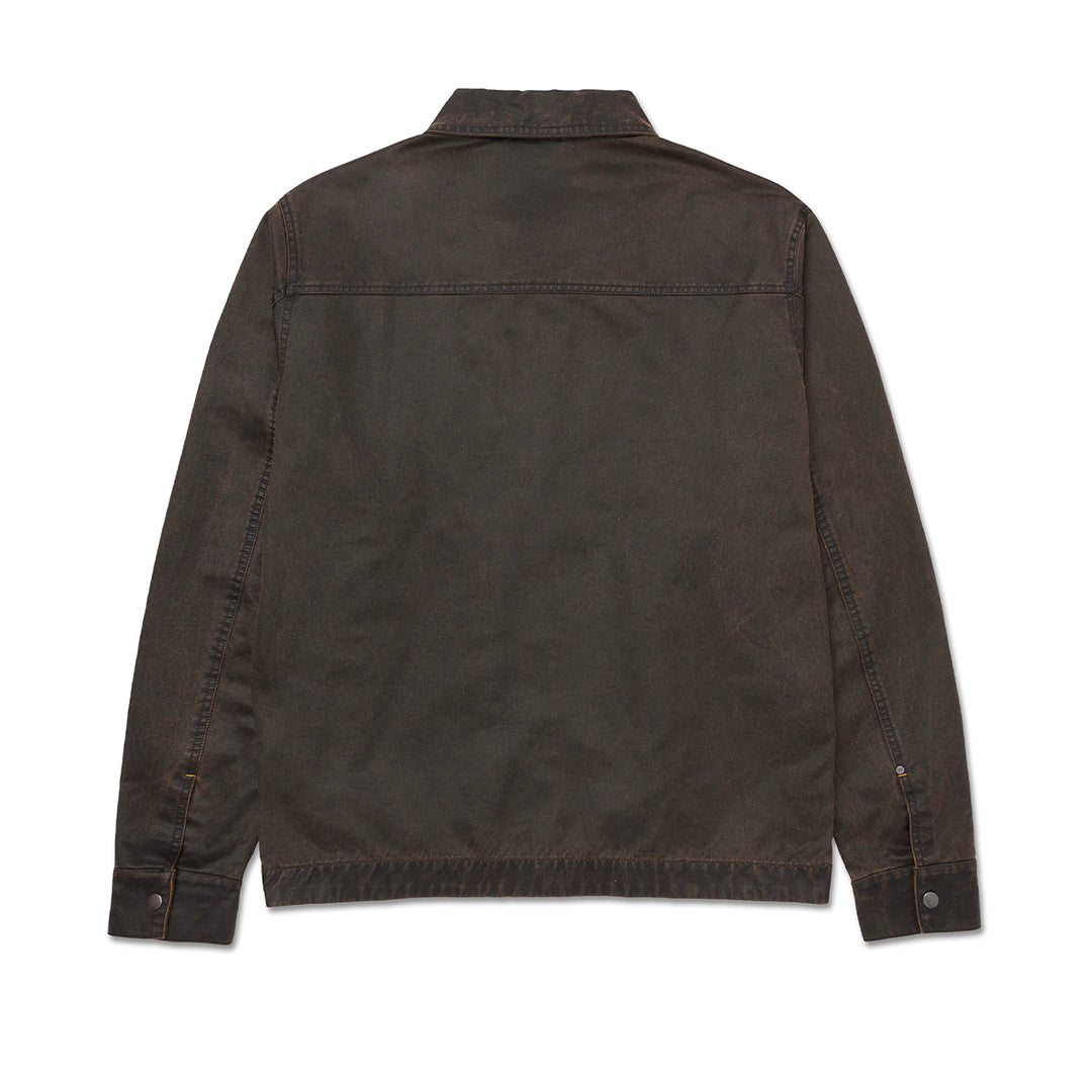 Jacket Waxed Chore para hombre color café