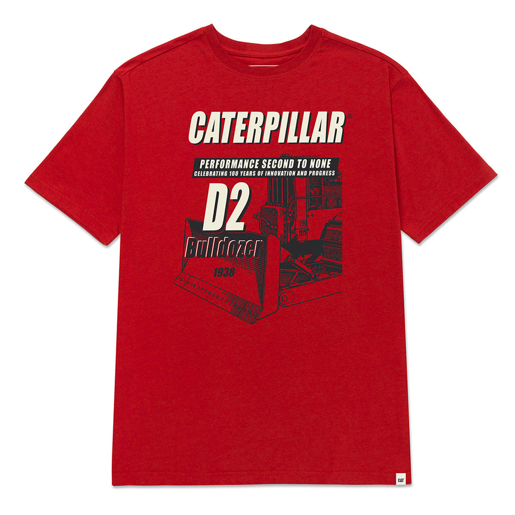 Camiseta D Series para hombre color rojo