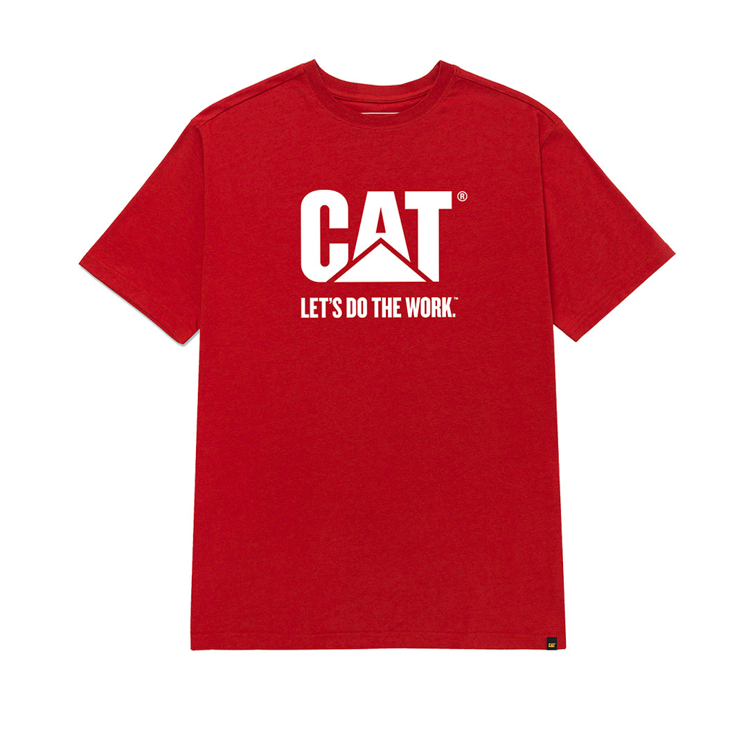 Camiseta Do The Work para hombre color rojo
