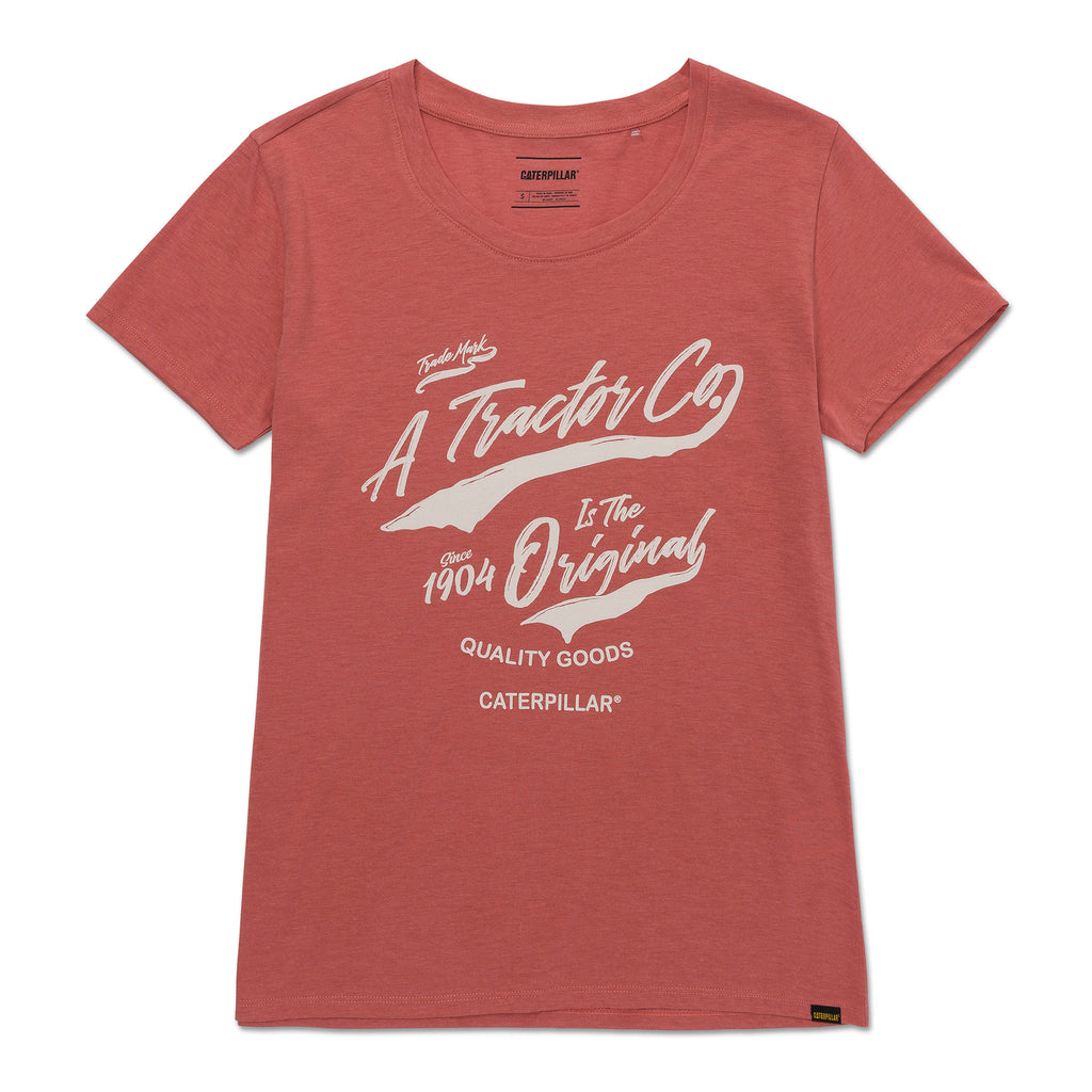 Camiseta Crew para mujer color rojo