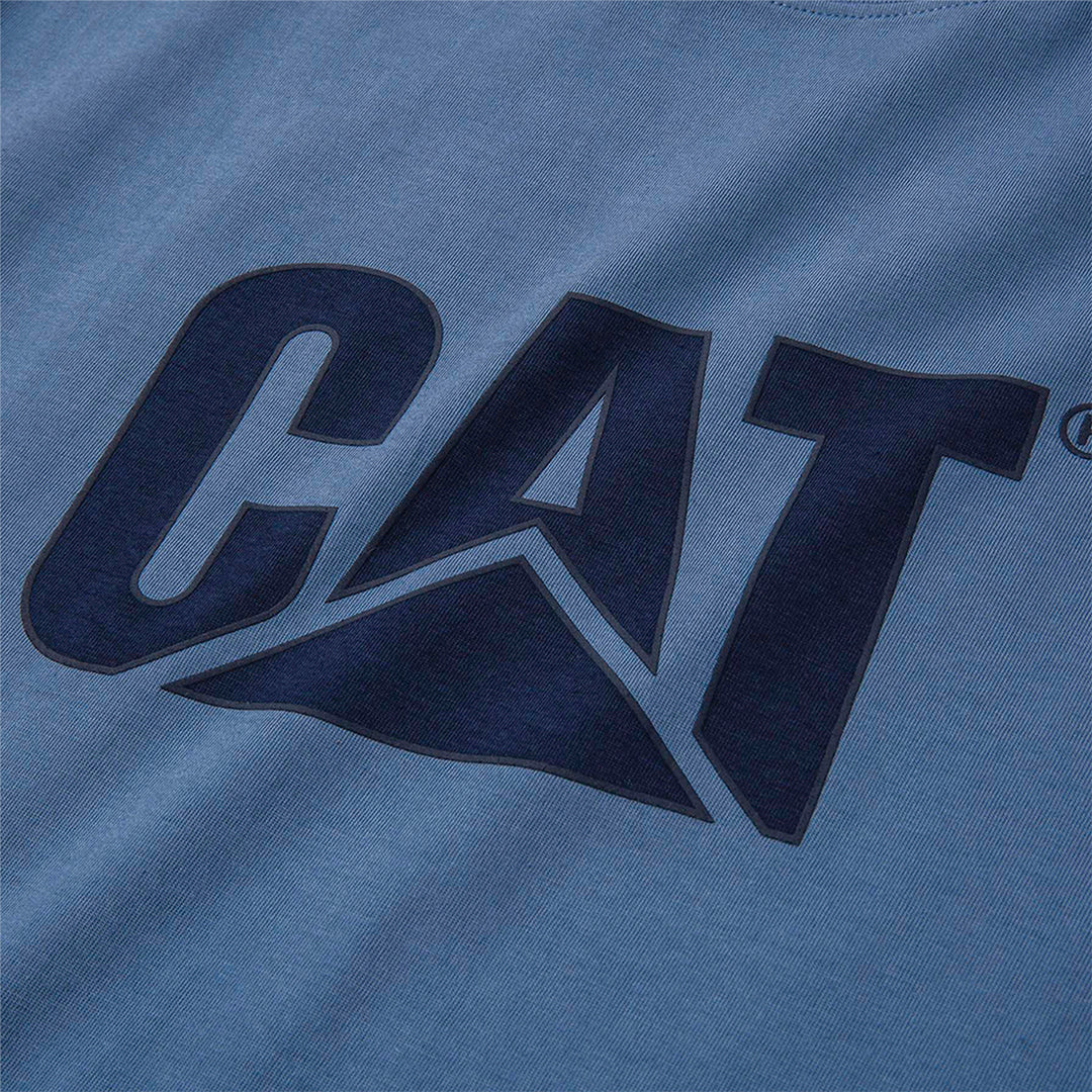 Camiseta Cat Logo para hombre color azul