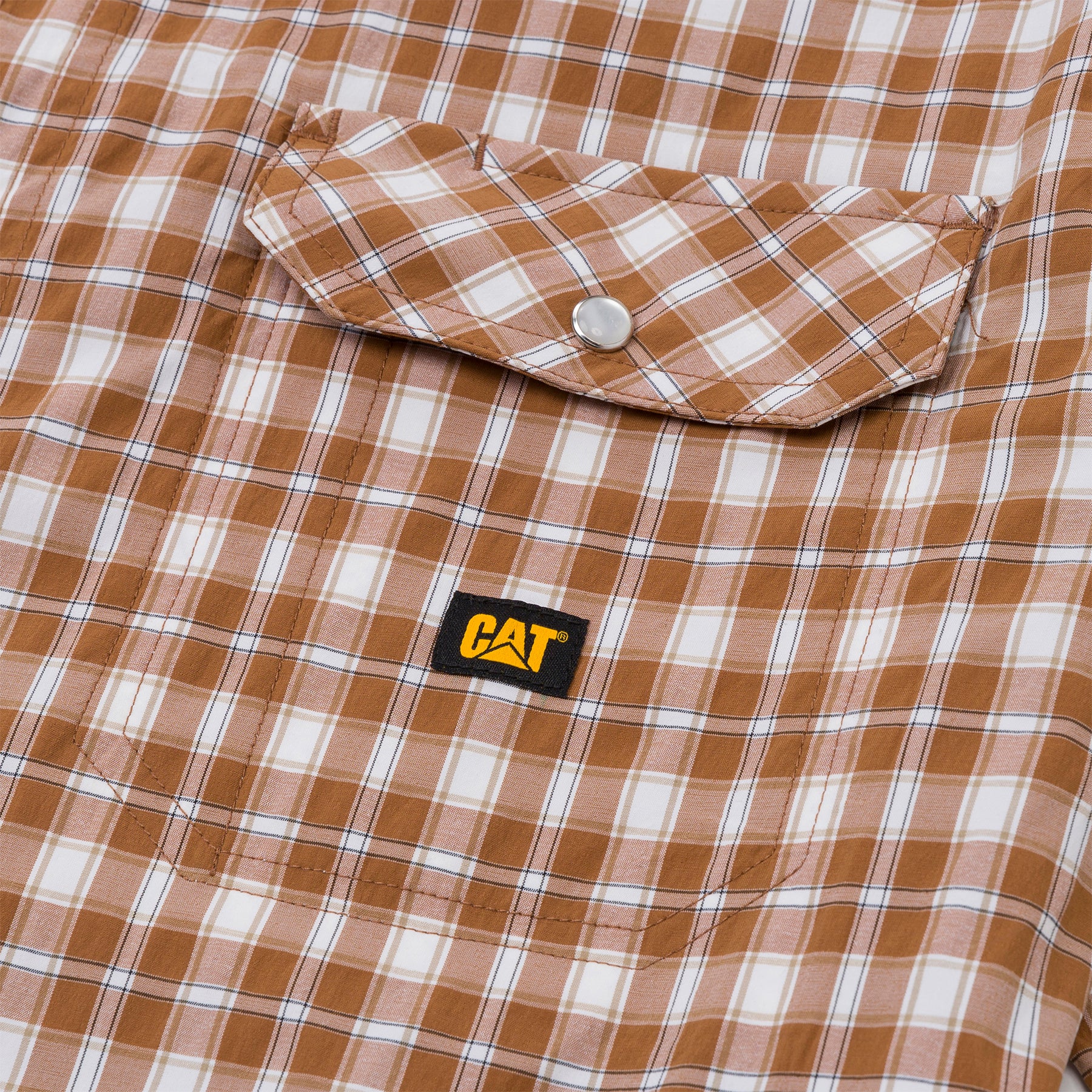 Camisa Western para hombre color bronce