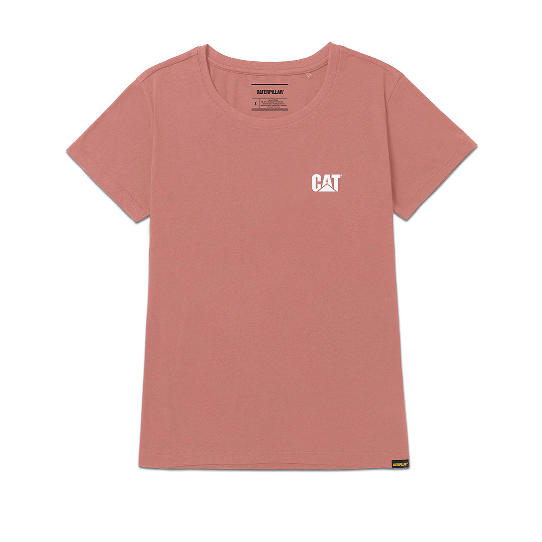 Camiseta Cat Logo para mujer color rosado