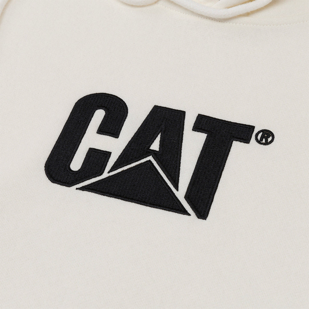 Hoodie Fleece Cat Logo para hombre color blanco