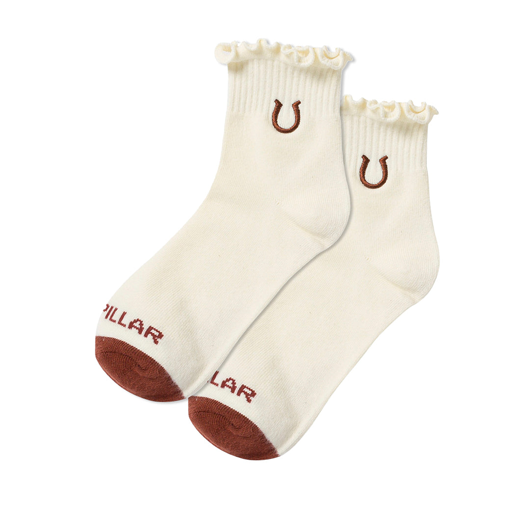 Punteras Ruffle unisex color blanco