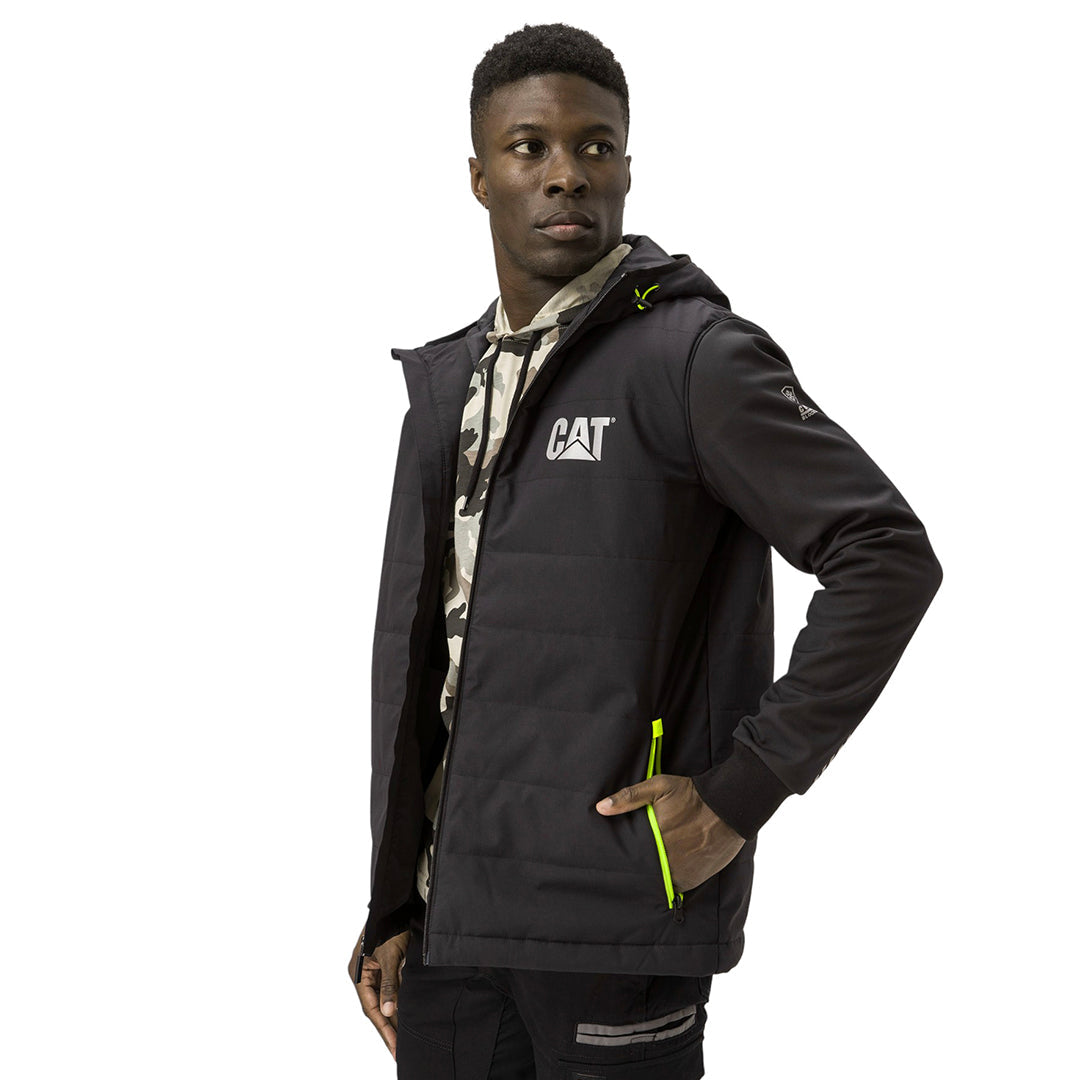 Jacket Tech Hybrid para hombre color negro