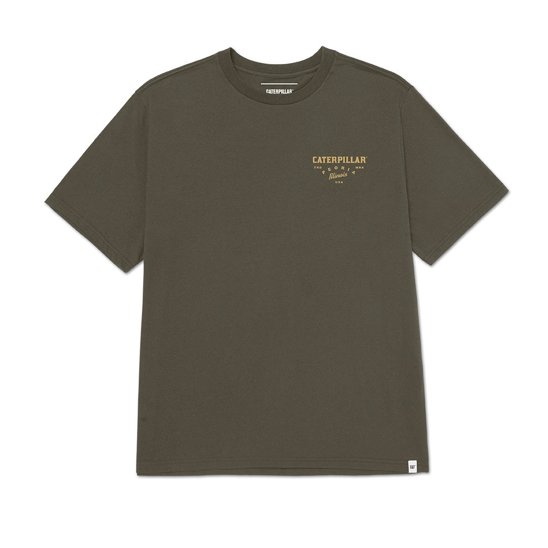 Camiseta Heritage Peoria para hombre color verde