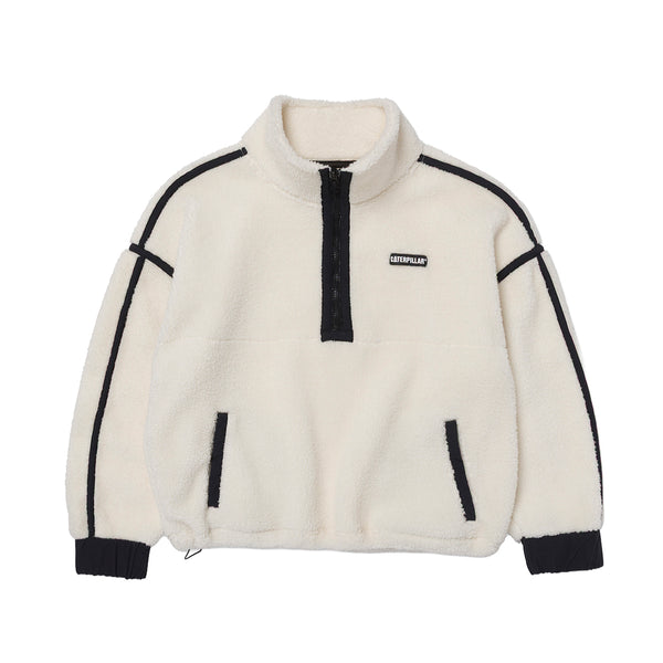Sueter Relaxed Half para mujer color blanco