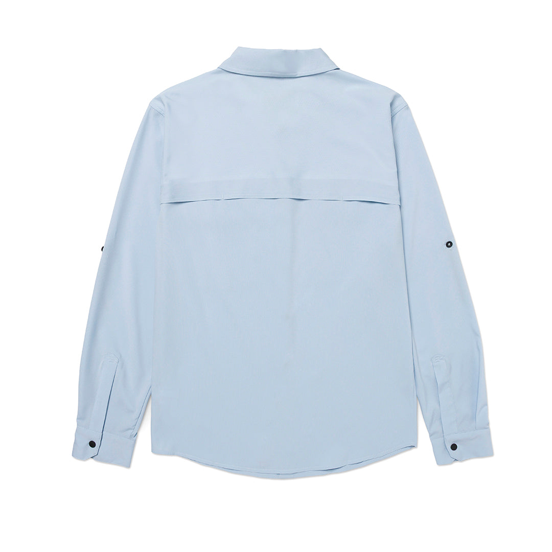 Camisa Tech para hombre color celeste