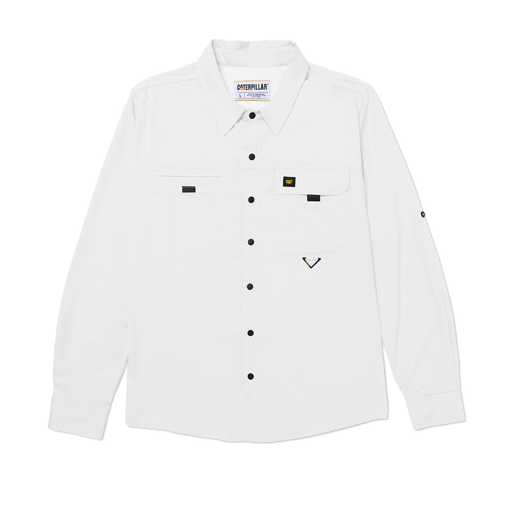 Camisa Tech para hombre color blanco