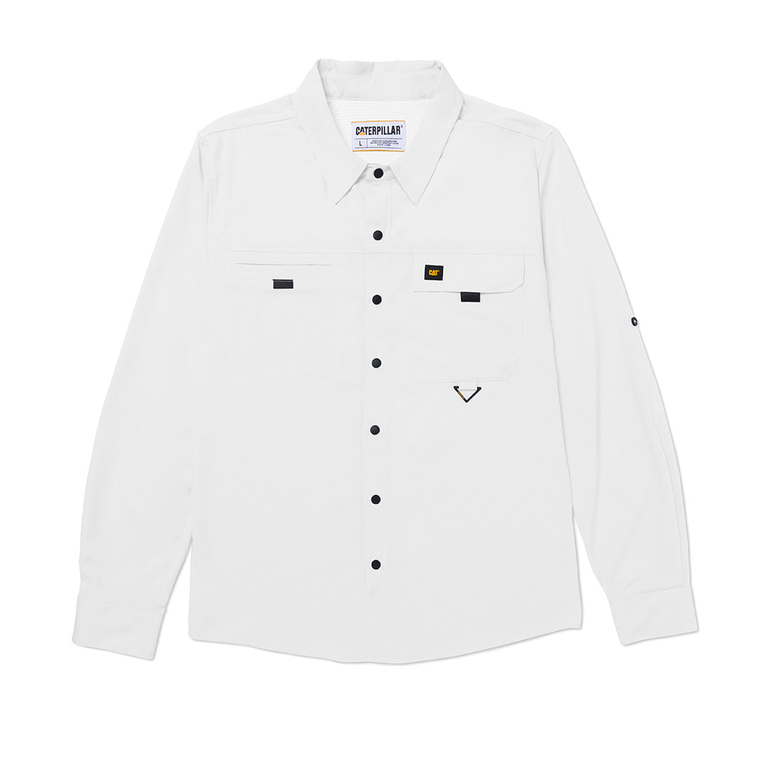 Camisa Tech para hombre color blanco