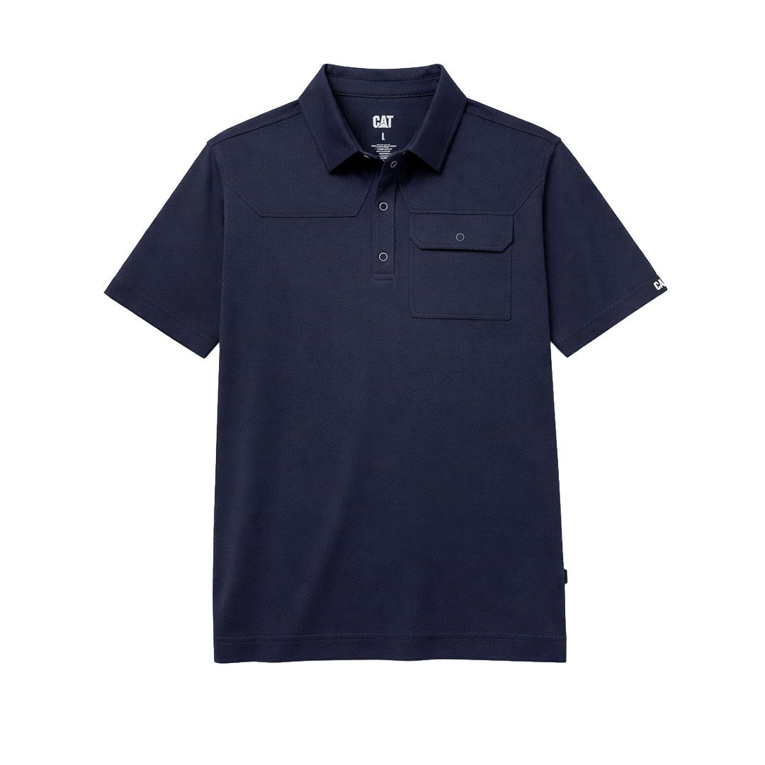 Camisa polo Caterpillar para hombre color navy