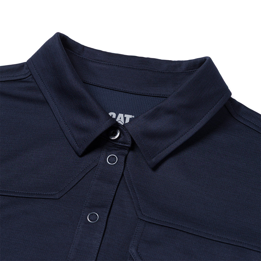 Camisa polo Caterpillar para hombre color navy