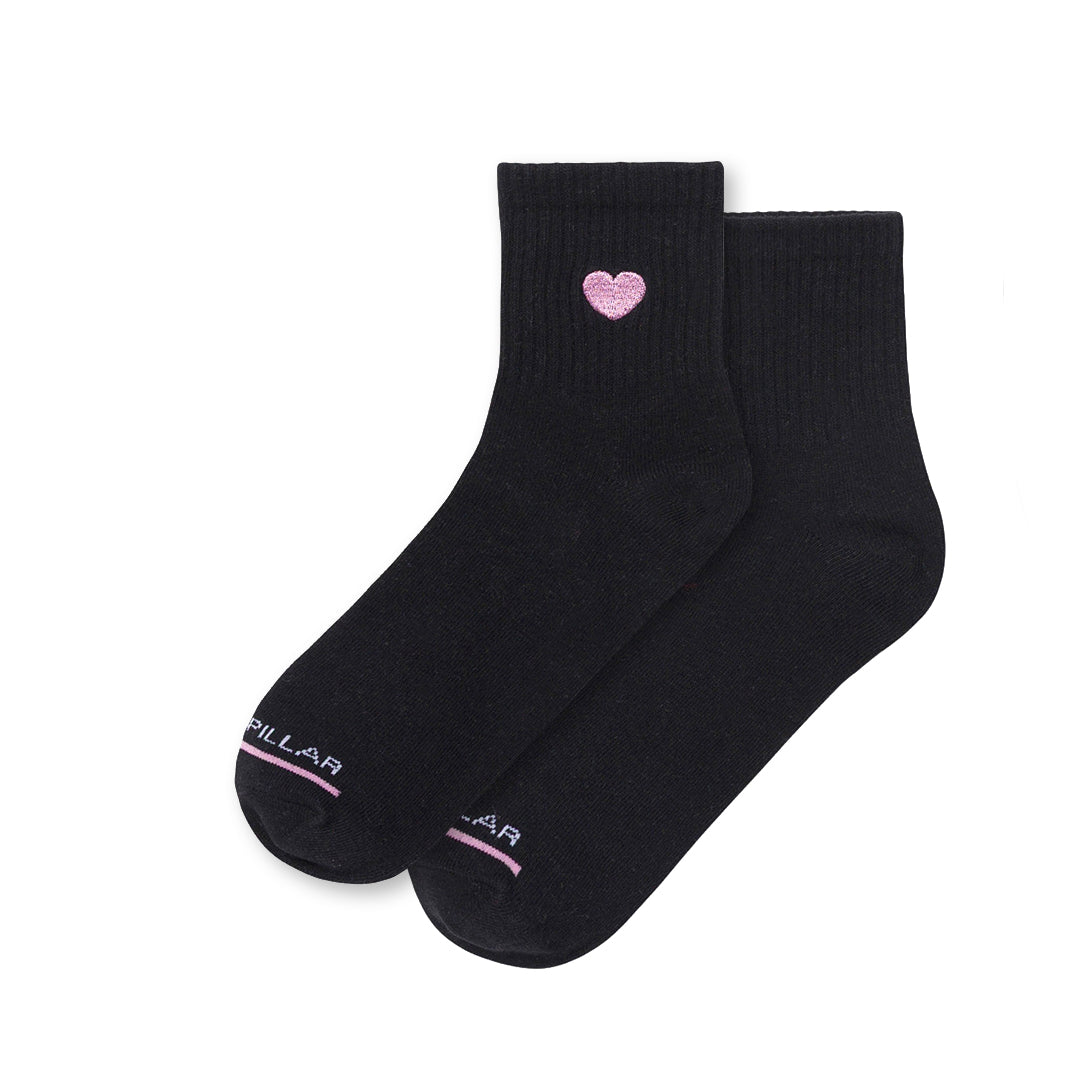 Punteras Shorty Crew para mujer color negro