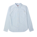 Camisa Oversized Poplin para mujer color celeste