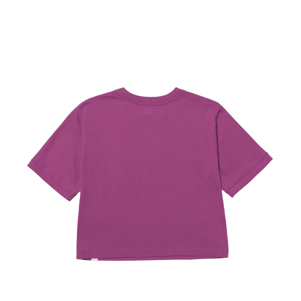 Camiseta Caterpillar Ringer para mujer color morado