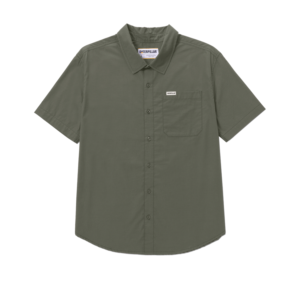 Camisa Poplin para hombre color olivo