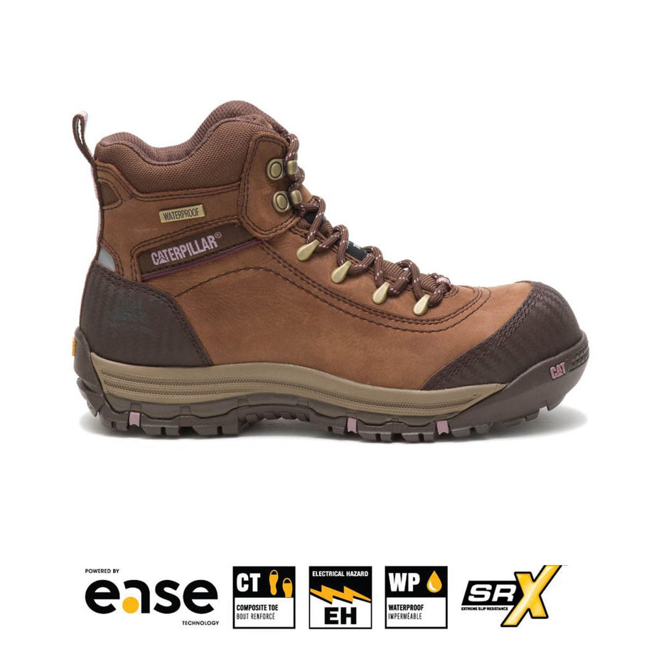 Boots Women Botas De Seguridad Caterpillar Abbey Steel Para Mujer Marrón Botas Seguridad Caterpillar